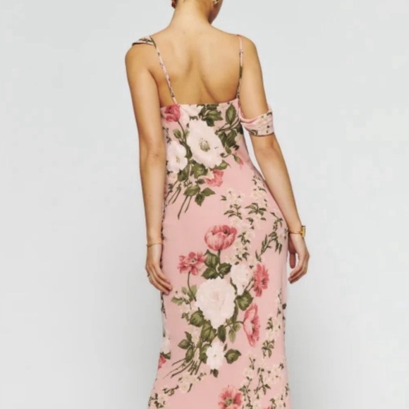 Reformation Reya Dress in Rose Garden - Picture 3 of 5